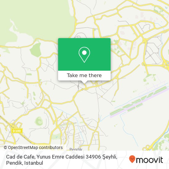 Cad de Cafe, Yunus Emre Caddesi 34906 Şeyhli, Pendik map