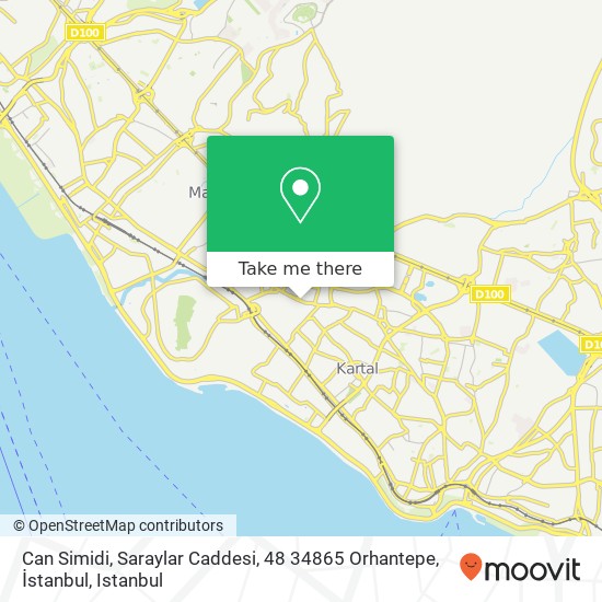 Can Simidi, Saraylar Caddesi, 48 34865 Orhantepe, İstanbul map