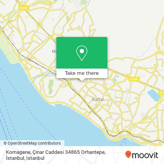 Komagene, Çınar Caddesi 34865 Orhantepe, İstanbul map