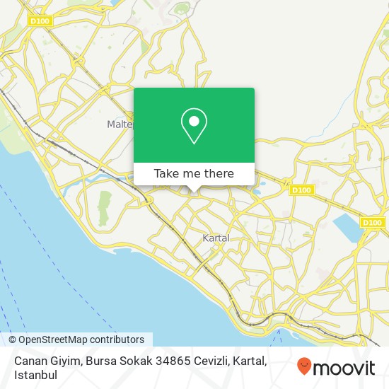 Canan Giyim, Bursa Sokak 34865 Cevizli, Kartal map