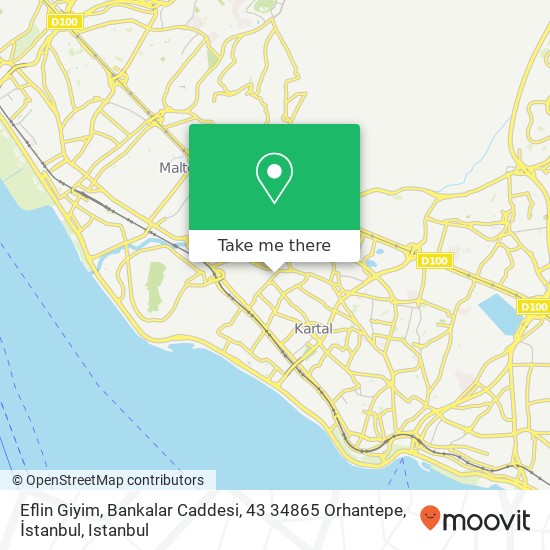 Eflin Giyim, Bankalar Caddesi, 43 34865 Orhantepe, İstanbul map