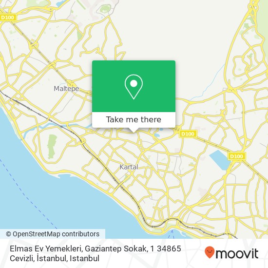 Elmas Ev Yemekleri, Gaziantep Sokak, 1 34865 Cevizli, İstanbul map