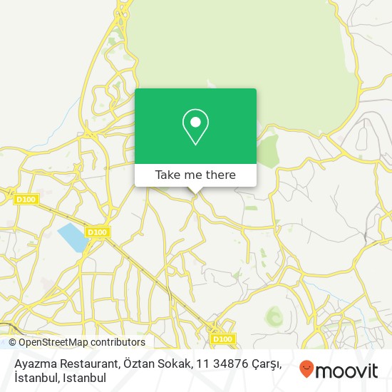 Ayazma Restaurant, Öztan Sokak, 11 34876 Çarşı, İstanbul map