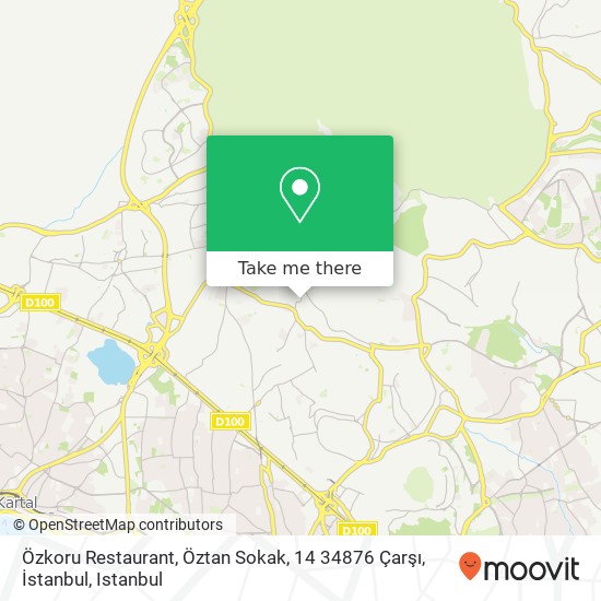 Özkoru Restaurant, Öztan Sokak, 14 34876 Çarşı, İstanbul map