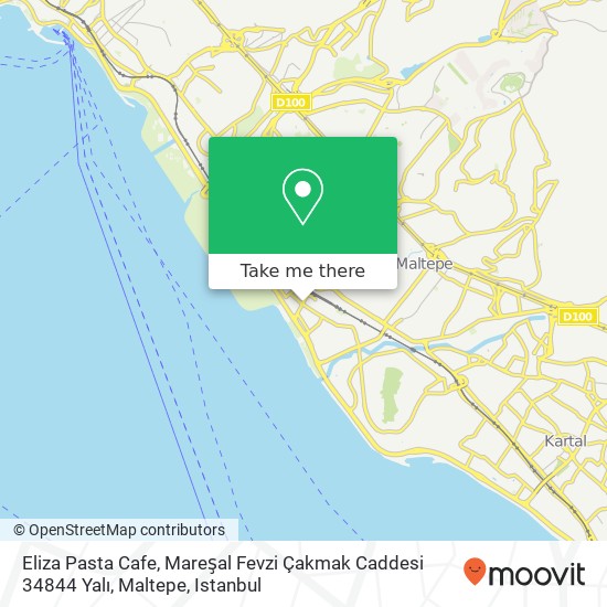 Eliza Pasta Cafe, Mareşal Fevzi Çakmak Caddesi 34844 Yalı, Maltepe map