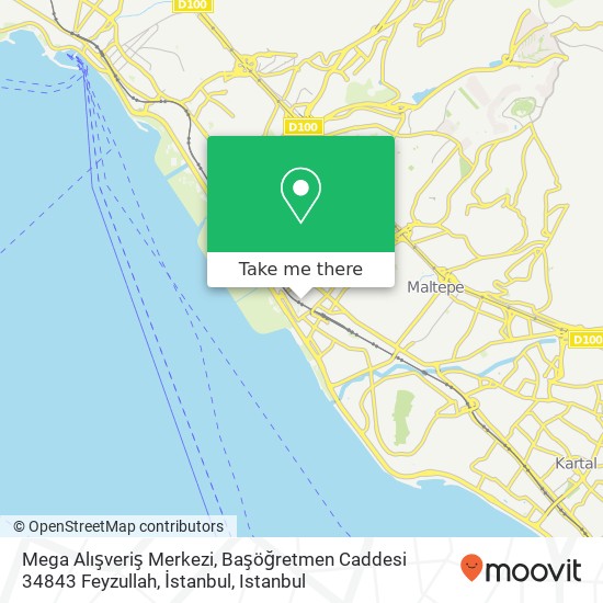 Mega Alışveriş Merkezi, Başöğretmen Caddesi 34843 Feyzullah, İstanbul map