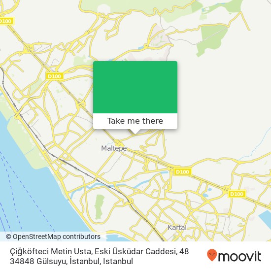 Çiğköfteci Metin Usta, Eski Üsküdar Caddesi, 48 34848 Gülsuyu, İstanbul map
