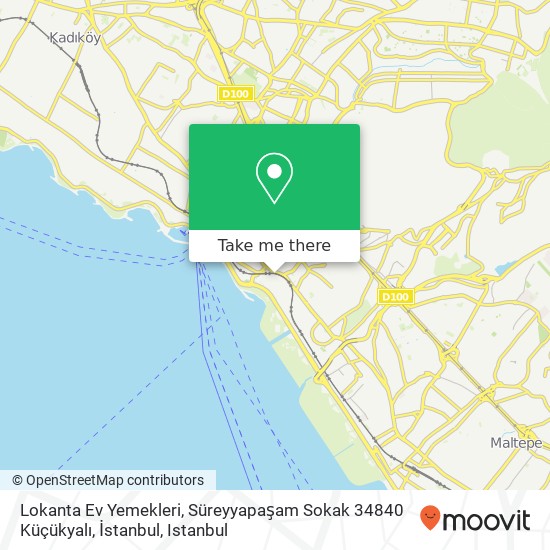 Lokanta Ev Yemekleri, Süreyyapaşam Sokak 34840 Küçükyalı, İstanbul map