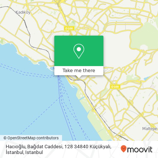 Hacıoğlu, Bağdat Caddesi, 128 34840 Küçükyalı, İstanbul map