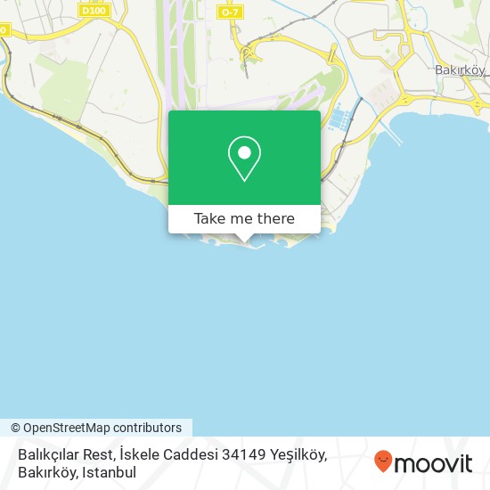 Balıkçılar Rest, İskele Caddesi 34149 Yeşilköy, Bakırköy map