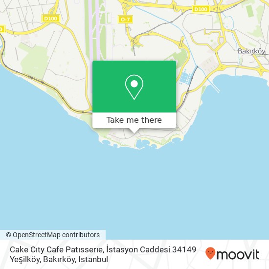 Cake Cıty Cafe Patısserıe, İstasyon Caddesi 34149 Yeşilköy, Bakırköy map