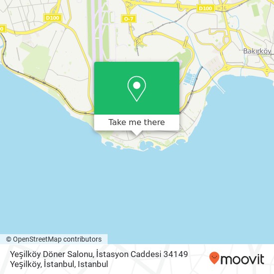 Yeşilköy Döner Salonu, İstasyon Caddesi 34149 Yeşilköy, İstanbul map