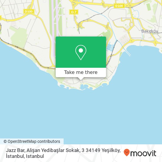 Jazz Bar, Alişan Yedibaşlar Sokak, 3 34149 Yeşilköy, İstanbul map