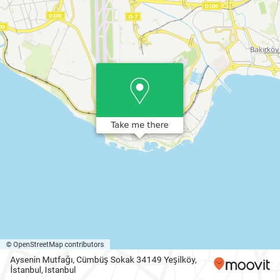 Aysenin Mutfağı, Cümbüş Sokak 34149 Yeşilköy, İstanbul map