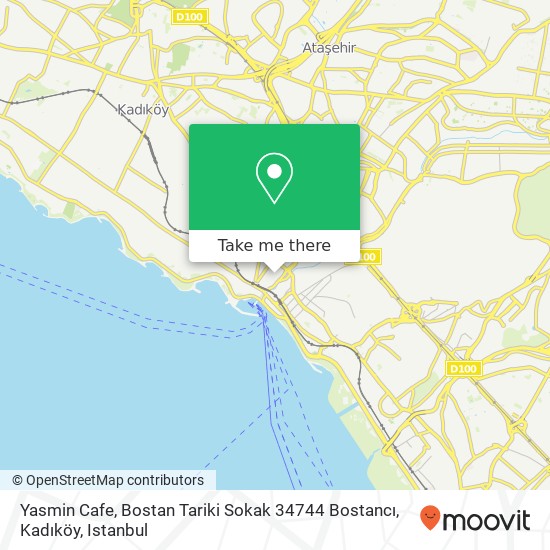 Yasmin Cafe, Bostan Tariki Sokak 34744 Bostancı, Kadıköy map