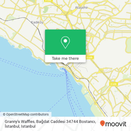 Granny's Waffles, Bağdat Caddesi 34744 Bostancı, İstanbul map