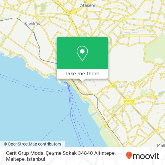 Cerit Grup Moda, Çeşme Sokak 34840 Altıntepe, Maltepe map