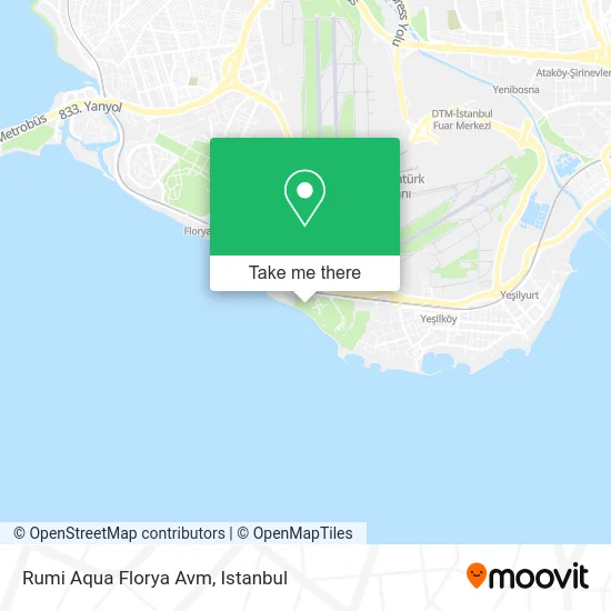 Rumi Aqua Florya Avm map
