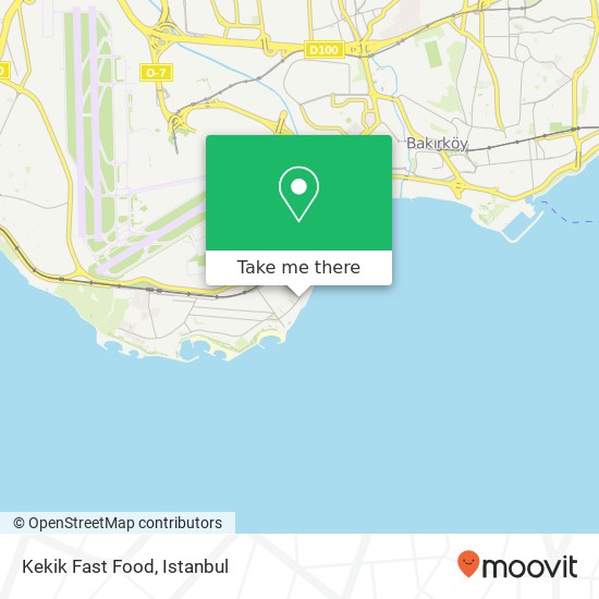 Kekik Fast Food, Sahil Yolu Caddesi 34149 Yeşilyurt, İstanbul map