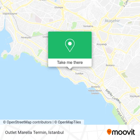 Outlet Marella Termin map