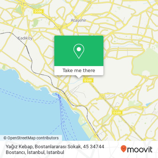 Yağız Kebap, Bostanlararası Sokak, 45 34744 Bostancı, İstanbul map