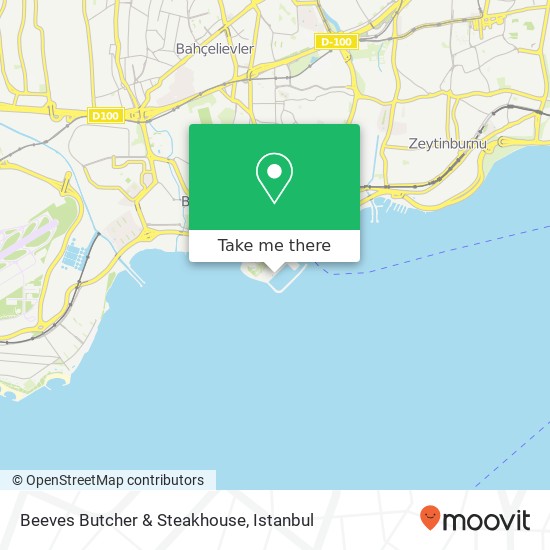 Beeves Butcher & Steakhouse, Ataköy Marina 34158 Ataköy 1. Kısım, İstanbul map