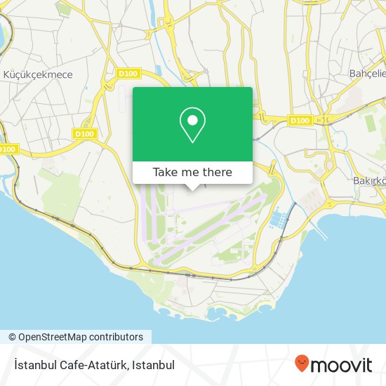 İstanbul Cafe-Atatürk, Atatürk Havalimanı Yeşilköy, Bakırköy map