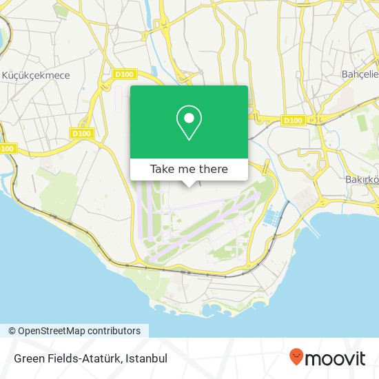 Green Fields-Atatürk, Atatürk Havalimanı Yeşilköy, Bakırköy map