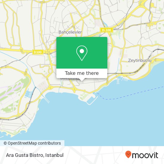 Ara Gusta Bistro, Yakut Sokak, 2 34140 Zeytinlik, İstanbul map