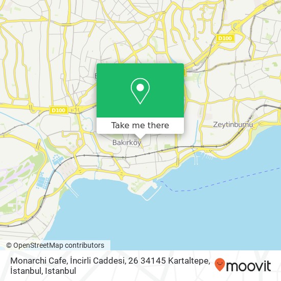 Monarchi Cafe, İncirli Caddesi, 26 34145 Kartaltepe, İstanbul map