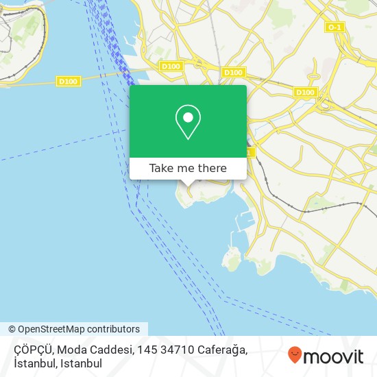 ÇÖPÇÜ, Moda Caddesi, 145 34710 Caferağa, İstanbul map