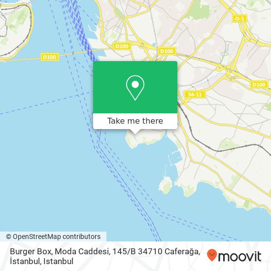 Burger Box, Moda Caddesi, 145 / B 34710 Caferağa, İstanbul map