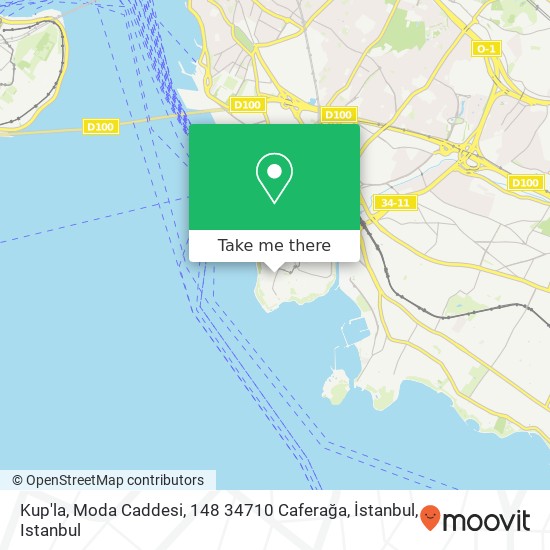 Kup'la, Moda Caddesi, 148 34710 Caferağa, İstanbul map