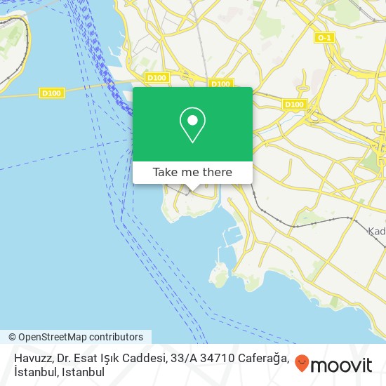 Havuzz, Dr. Esat Işık Caddesi, 33 / A 34710 Caferağa, İstanbul map