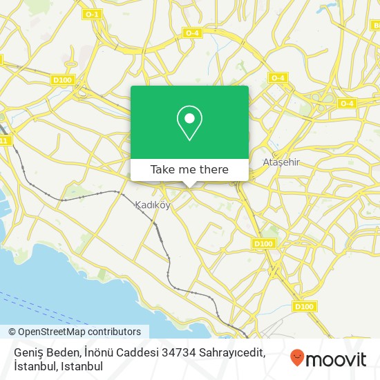 Geniş Beden, İnönü Caddesi 34734 Sahrayıcedit, İstanbul map