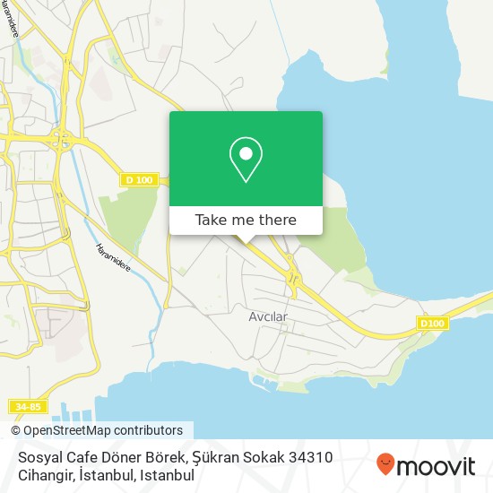 Sosyal Cafe Döner Börek, Şükran Sokak 34310 Cihangir, İstanbul map