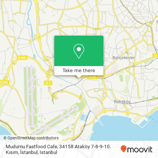 Mudurnu Fastfood Cafe, 34158 Ataköy 7-8-9-10. Kısım, İstanbul map