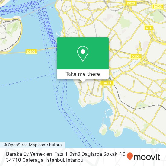 Baraka Ev Yemekleri, Fazıl Hüsnü Dağlarca Sokak, 10 34710 Caferağa, İstanbul map