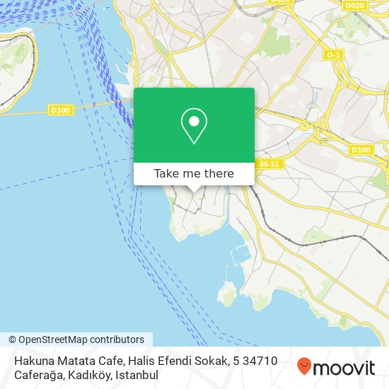 Hakuna Matata Cafe, Halis Efendi Sokak, 5 34710 Caferağa, Kadıköy map