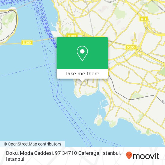 Doku, Moda Caddesi, 97 34710 Caferağa, İstanbul map