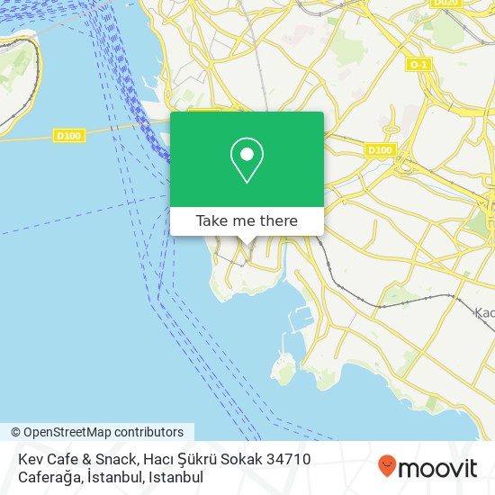 Kev Cafe & Snack, Hacı Şükrü Sokak 34710 Caferağa, İstanbul map