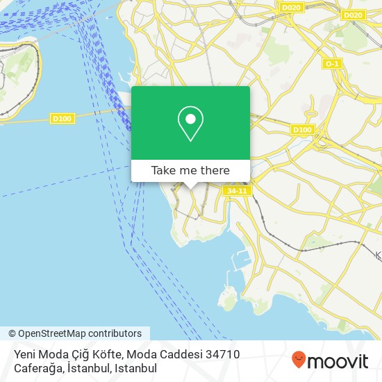 Yeni Moda Çiğ Köfte, Moda Caddesi 34710 Caferağa, İstanbul map