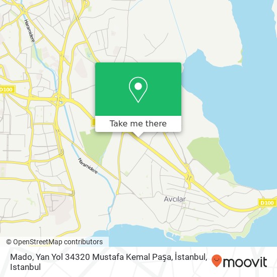 Mado, Yan Yol 34320 Mustafa Kemal Paşa, İstanbul map