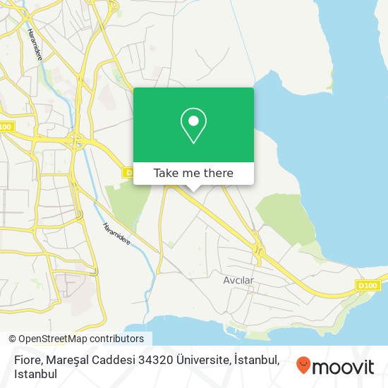 Fiore, Mareşal Caddesi 34320 Üniversite, İstanbul map