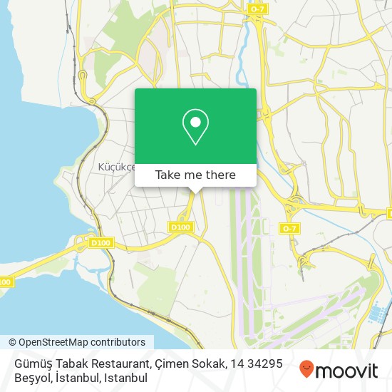 Gümüş Tabak Restaurant, Çimen Sokak, 14 34295 Beşyol, İstanbul map