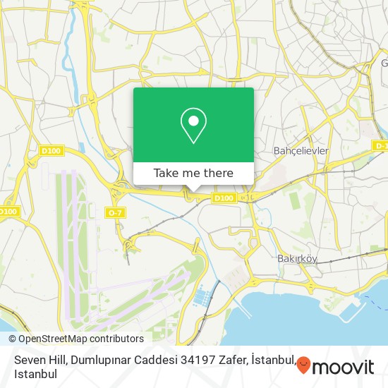 Seven Hill, Dumlupınar Caddesi 34197 Zafer, İstanbul map