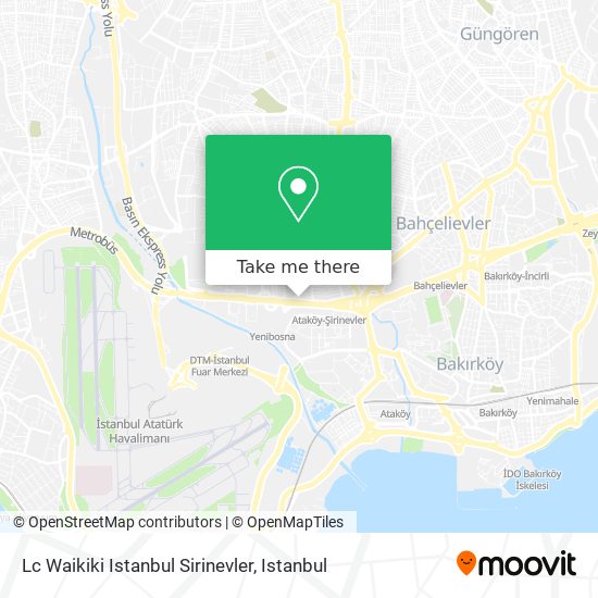 Lc Waikiki Istanbul Sirinevler map