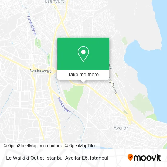 Lc Waikiki Outlet Istanbul Avcılar E5 map