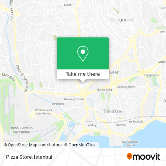Pizza Store map