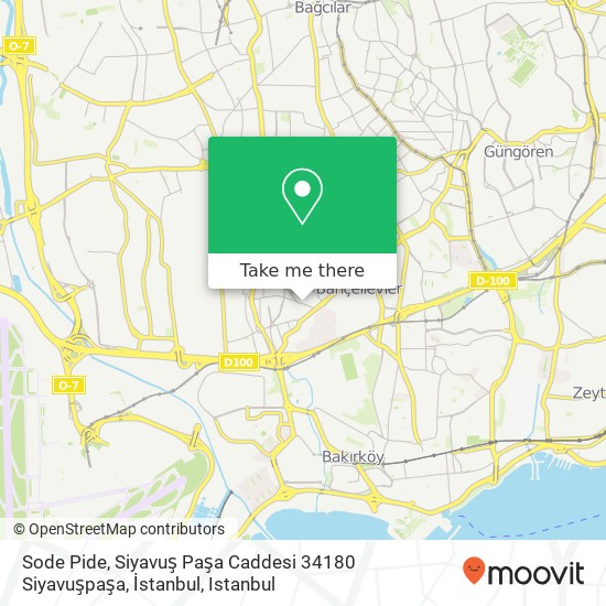 Sode Pide, Siyavuş Paşa Caddesi 34180 Siyavuşpaşa, İstanbul map